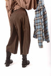 Pantaloni Palazzo con Pinces Cioccolato donna Miss love - 2
