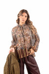 Blusa in Chiffon Stampa Paisley donna Miss love - 1