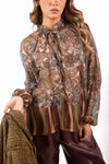 Blusa in Chiffon Stampa Paisley donna Miss love - 3