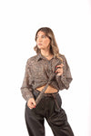 Camicia Semitrasparente Leopardata donna Miss love - 5