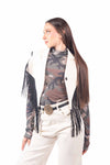 Top Giacca Panna con Frange donna Tensione in - 1