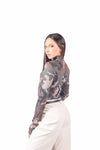 Maglia Maniche Lunghe in Jersey Militare donna Tensione in - 2