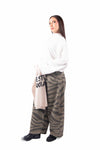 Maglia Bianca in Cotone con Collo Alto donna Tensione in - 4