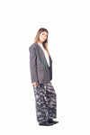 Blazer Sartoriale Grigio con Frange sul Revers donna Tensione in - 4