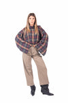 Jeans Wide Leg Sabbia con Cintura donna Tensione in - 1
