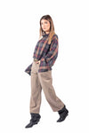 Jeans Wide Leg Sabbia con Cintura donna Tensione in - 6