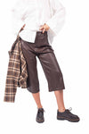 Bermuda Lungo Marrone in Ecopelle donna Tensione in - 2
