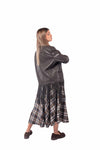 Blazer in Ecopelle Marrone con Frange donna Tensione in - 3