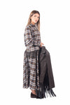 Camicia a Quadri Tartan con Frange donna Tensione in - 2