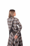 Camicia a Quadri Tartan con Frange donna Tensione in - 3