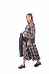 Camicia a Quadri Tartan con Frange donna Tensione in - 4