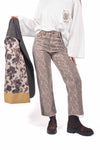 Jeans Straight Fit Stampa Pitonata donna Tensione in - 1