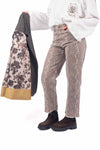 Jeans Straight Fit Stampa Pitonata donna Tensione in - 2