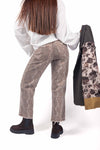 Jeans Straight Fit Stampa Pitonata donna Tensione in - 3