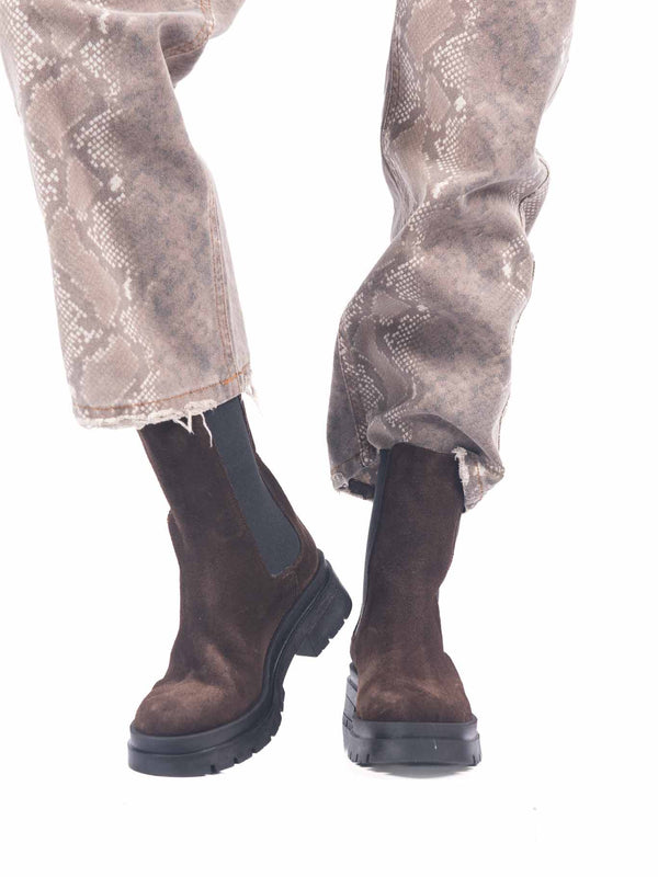 Chelsea Boot in Camoscio Marrone da donna Ovye