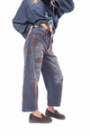 Jeans Wide Leg Stampati Paisley con Cintura donna Tensione in - 2