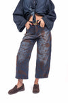 Jeans Wide Leg Stampati Paisley con Cintura donna Tensione in - 1