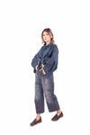 Camicia Oversize in Denim Scuro donna Tensione in - 5