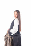 Maglia Raglan Bicolore con Pizzo donna Tensione in - 4
