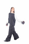 Maglia Raglan Bicolore con Pizzo donna Tensione in - 2