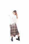Maglia Panna a Maniche Lunghe con Frange donna Tensione in - 5