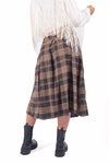 Gonna Corta a Quadri Tartan con Stringa donna Tensione in - 3