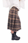 Gonna Corta a Quadri Tartan con Stringa donna Tensione in - 2