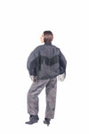 Bomber Nero Oversize con Frange donna Tensione in - 4