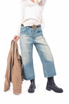 Jeans Barrel Fit con Cintura Western donna Tensione in - 1