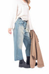 Jeans Barrel Fit con Cintura Western donna Tensione in - 5