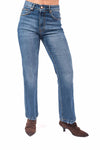 Jeans Straight Fit Lavaggio Medio donna Tensione in - 1