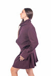 Camicia Bordeaux con Maxi Collo donna Tensione in - 2
