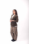 Blazer Sartoriale in Velluto a Coste Cioccolato donna Miss love - 3