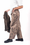 Pantaloni Palazzo Stampa Camouflage Beige donna Miss love - 2