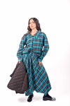 Camicia a Quadri Tartan con Chiusura Asimmetrica donna Miss love - 6