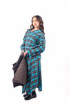 Camicia a Quadri Tartan con Chiusura Asimmetrica donna Miss love - 5