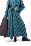 Gonna Midi Asimmetrica a Quadri Tartan donna Miss love - 1