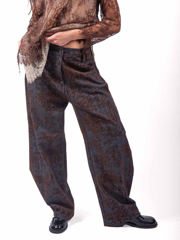 Pantaloni Jacquard Floreale con Pareo da donna Miss love