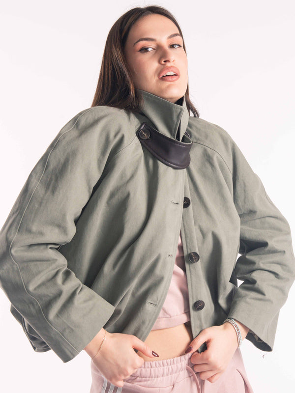Bomber Oversize Salvia da donna Tensione in