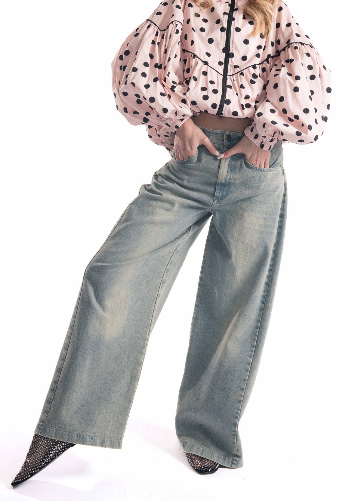 Jeans Wide Leg donna Tensione in - 1