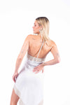 Abito Corto Halter in Cupro Bicolor donna Maryley - 6