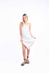 Abito Corto Halter in Cupro Bicolor donna Maryley - 1