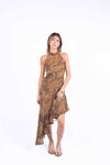 Abito Halter Asimmetrico Stampa Paisley donna Maryley - 1
