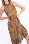 Abito Halter Asimmetrico Stampa Paisley donna Maryley - 6