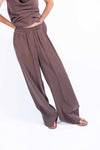 Pantalone Wide Leg in Cupro donna Maryley - 2