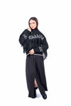 Bomber Tricot Nero con Frange donna Tensione in - 2