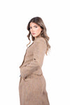 Giacca Strutturata in Tweed Cammello donna Maryley - 2