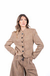 Giacca Strutturata in Tweed Cammello donna Maryley - 1