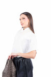 T-Shirt Bianca con Colletto di Perle donna Maryley - 3
