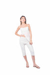 Pantaloni Capri a Righe donna Maryley - 3